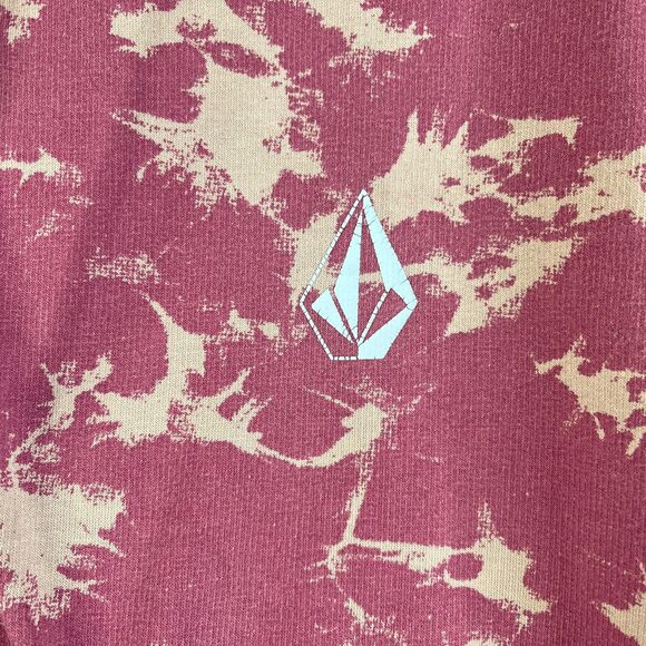 Volcom Sweatshirt Mens Large Hoodie Lavender Fleece Sweater Surf Skate Pullover - Picture 3 of 11